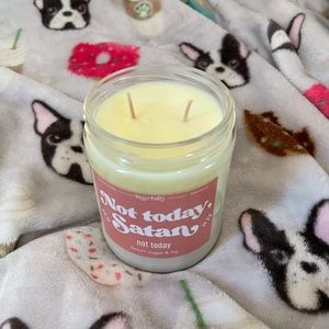 “Not Today Satan” Brown Sugar & Fig Scented Candle